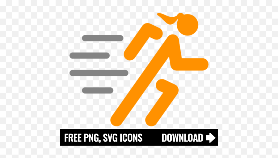 Free Running Woman Icon Symbol Png Svg Download - Fruit Icon Png,Running Icon