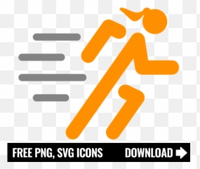 Free Running Woman Icon Symbol Png Svg Download - Fruit Png