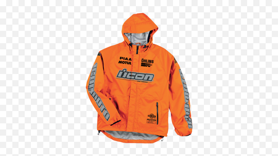 Icon Orange Pdx Rain Jacket Large - Mcland Rogaland Motor Veste De Pluie Moto Homme Png,Orange Icon Jacket