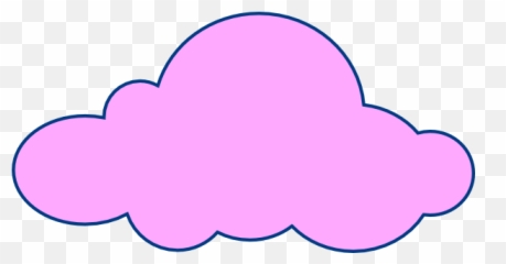 Best Cloud Clip Art - Pink Cartoon Png