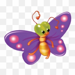Download Butterflies Clipart Transparent Background - Cute png