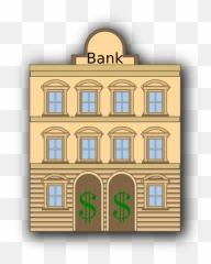 Bank With Dollar Sign Clip Art - vector clip Clipart png