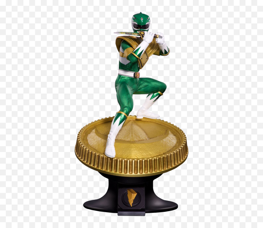 Mighty Morphin Power Rangers Green Ranger Statue By Pop Cult - Green Ranger Sideshow Statue Png,Power Ranger Png