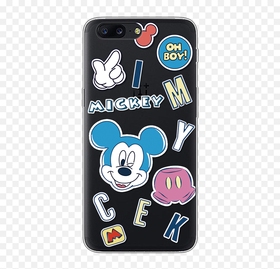 Painting Minnie Mickey Silicone Soft Tpu For Coque Oneplus 5 Case Luxury Transparent Cartoon Phone Back Cover Protection - Coque Iphone Xr Mickey Png,Cartoon Phone Png