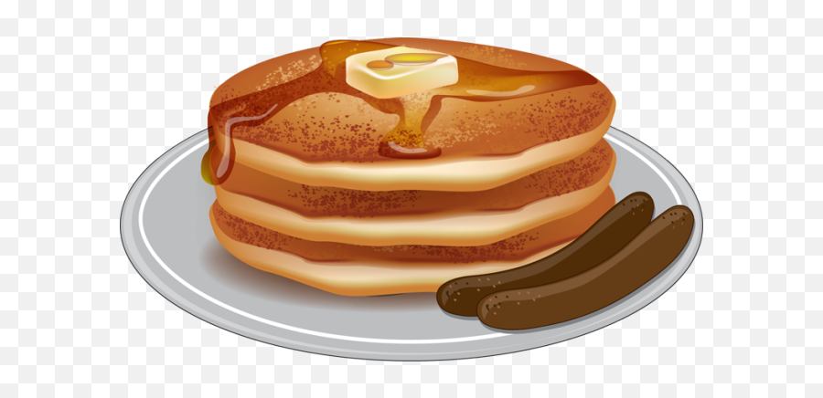 Clip Art - Cartoon Pancakes Sausage Png,Pancake Transparent