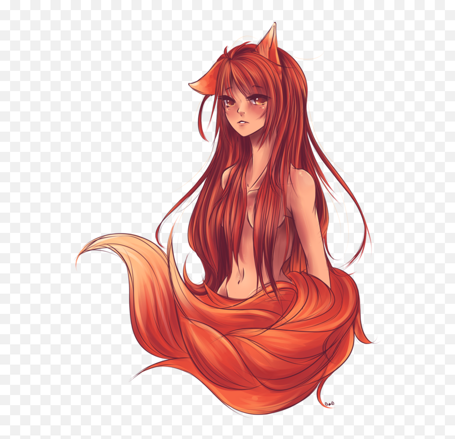 Spice And Wolf Gray Red Hair Female - Spice And Wolf Ginger Anime Girl Png,Red Hair Png