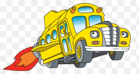 The Magic School Bus Clipart - Cartoon Magic School Bus Png,School Bus Clipart Png