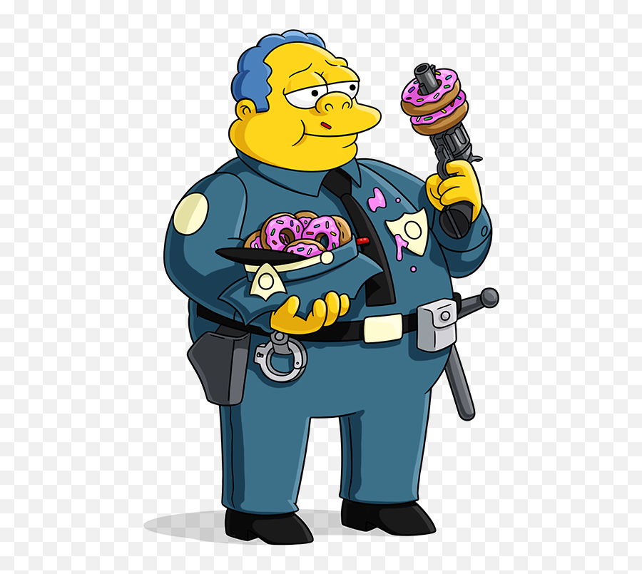 Police Officer Png - Simpsons Chief Wiggum,The Simpsons Png