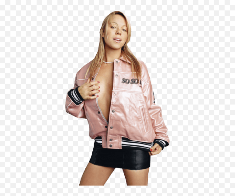 Png Mariah - Mariah Carey Pink Jacket,Mariah Carey Png
