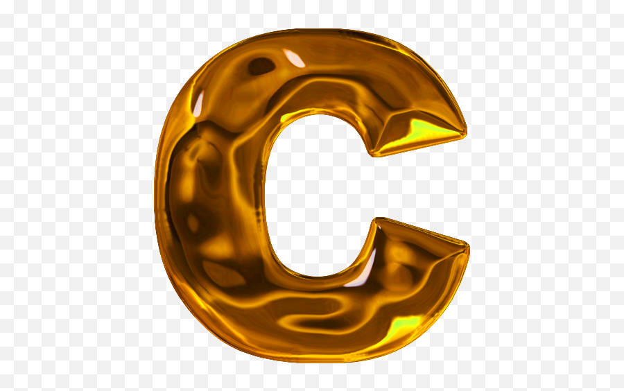Letter C Png - Gold Transparent Letter C,Letter C Png
