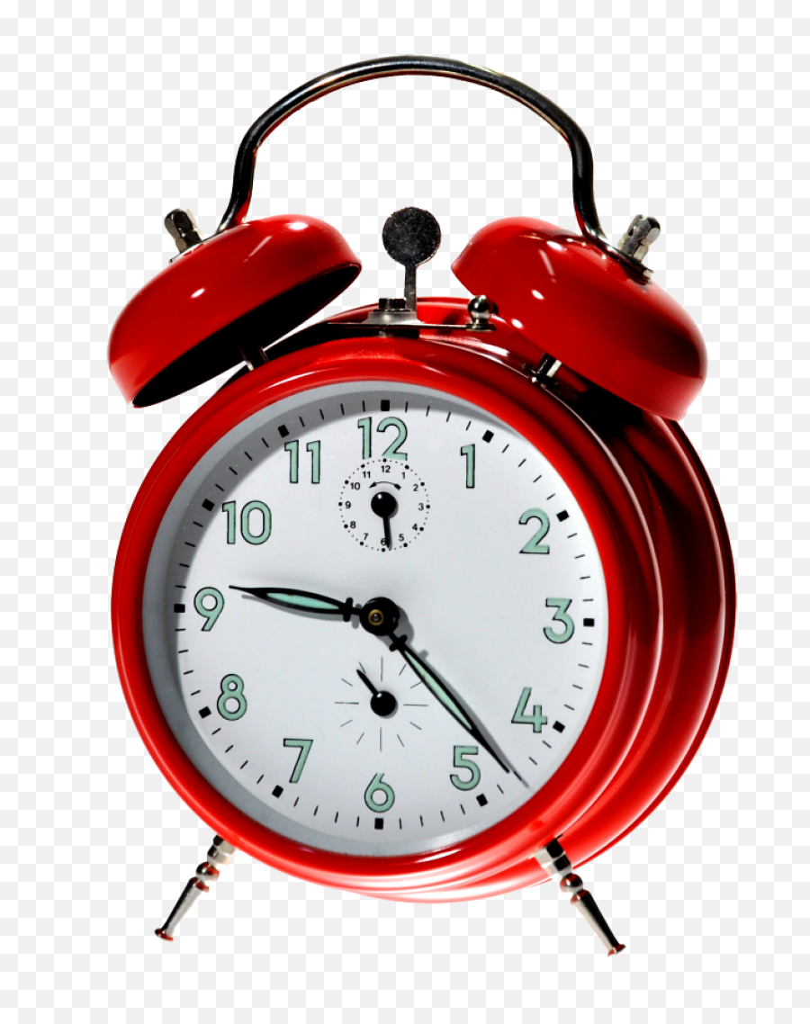 Red Alarm Clock Png Image - Alarm Clock Transparent Background,Clocks Png