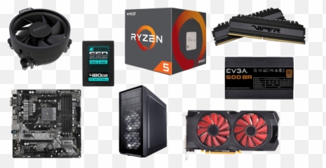 Best Budget Ryzen Gaming Pc Build - Parts png