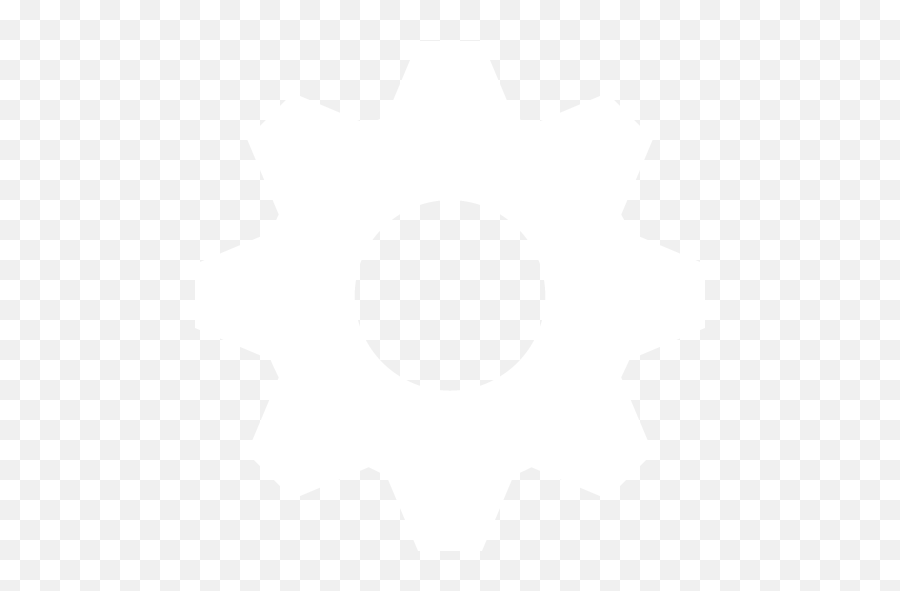 White Cog Icon - Transparent White Gears Icon Png,Cogs Png