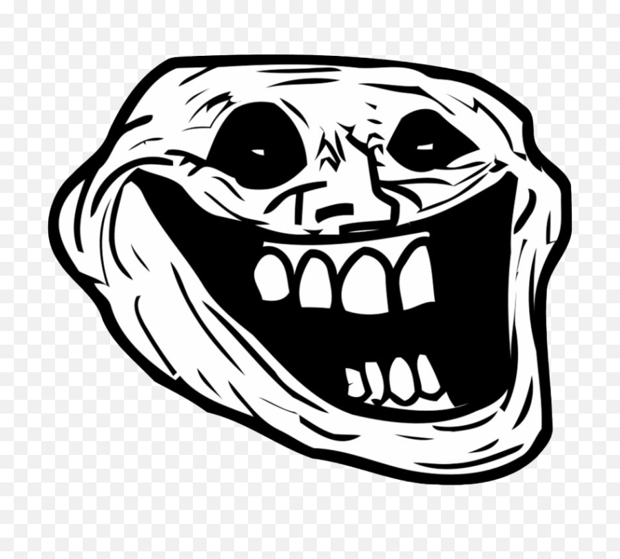 Troll Face Dark Background