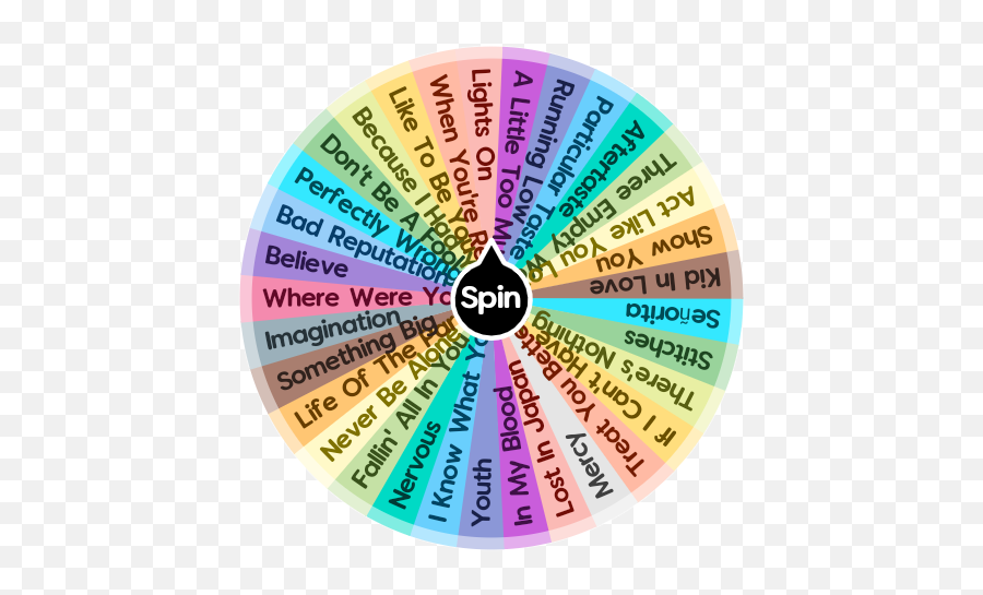 Shawn Mendes Songs To Listen Spin The Wheel App - Circle Png,Shawn Mendes Png