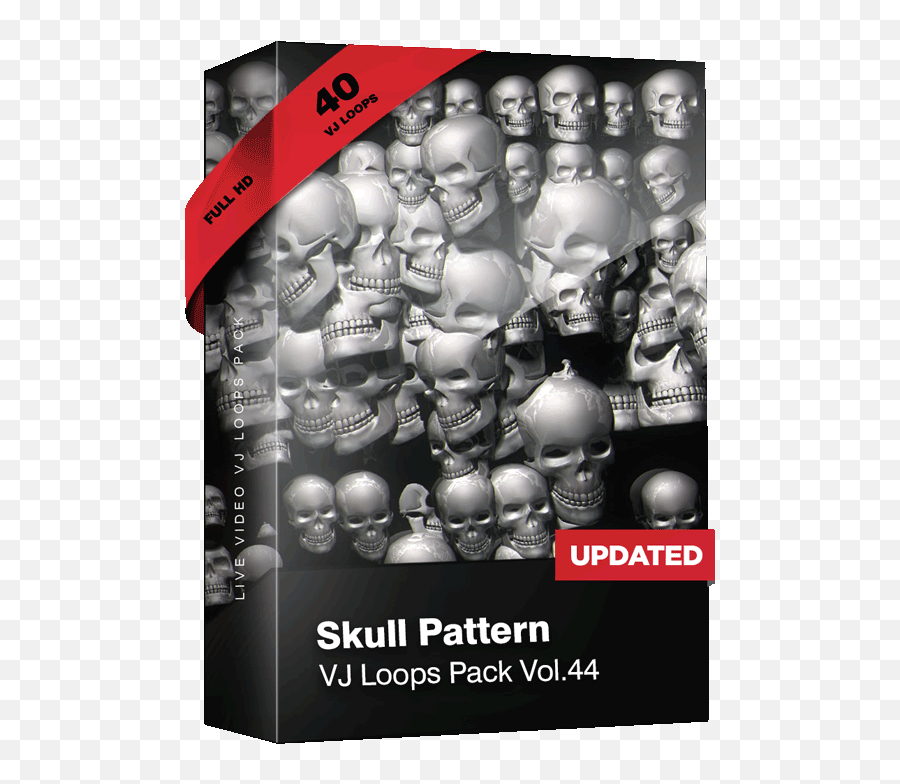 Halloween Vj Loops Pack Vol44 U2013 Skull Patterns - Flyer Png,3d Skull Png