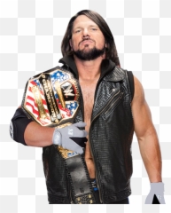 Wwe United States Champion Aj Styles - Wwe png