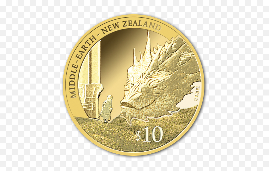 The Hobbit Battle Of Five Armies Premium Gold Coin - Hobbit Coin Png,The Hobbit Png