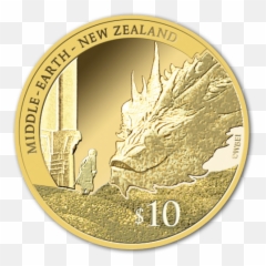 The Hobbit Battle Of Five Armies Premium Gold Coin - Hobbit Coin Png,The Hobbit Png