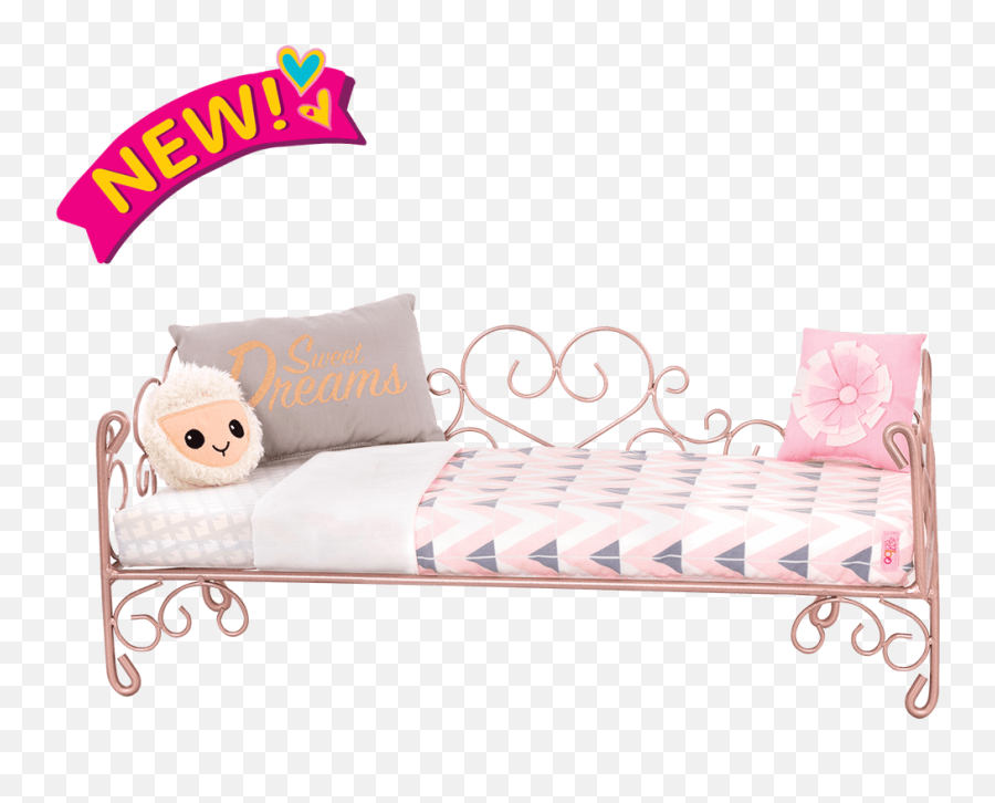 Sweet Dreams Scrollwork Bed Bronze - Furniture Our Generation Beds Png,Scrollwork Png