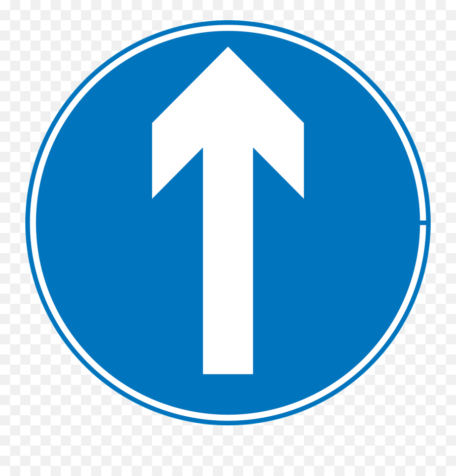 Right Turn Traffic Sign Transparent Png - Go Straight Ahead Cartoon,Straight Road Png
