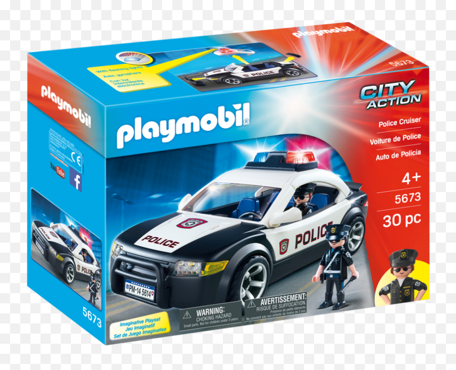 Playmobil Police Car - Playmobil Police Car Png,Police Lights Png
