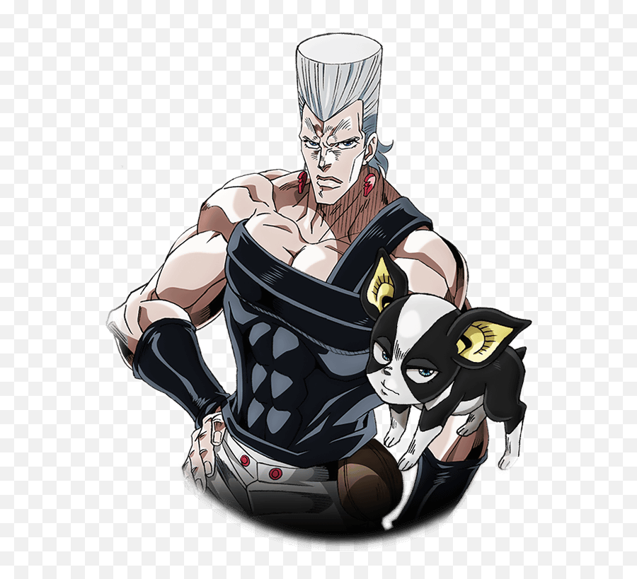 Sr Polnareff And Iggy Anime Ver - Jojoss Wiki Polnareff And Iggy Anime Png,Anime Effects Png