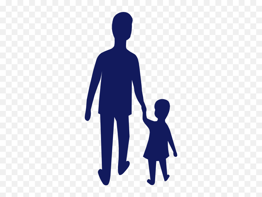 Blue Adult Child Holding Hands Png 900px Large Size - Clip Good Role Model,Holding Hands Png