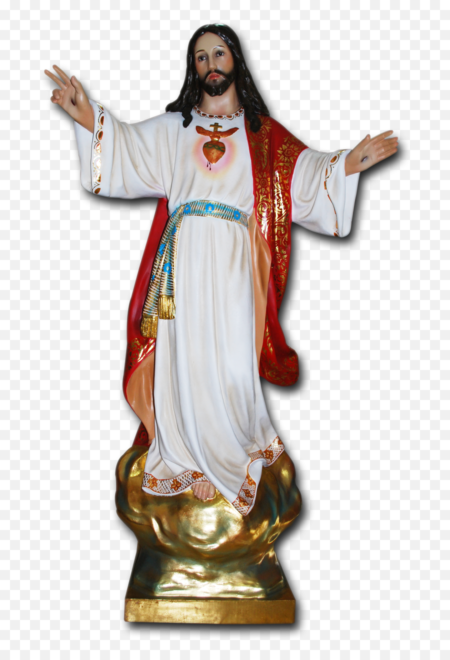 Download Sacred Heart Of Jesus - Jesus Christ Statue Png,Sacred Heart Png