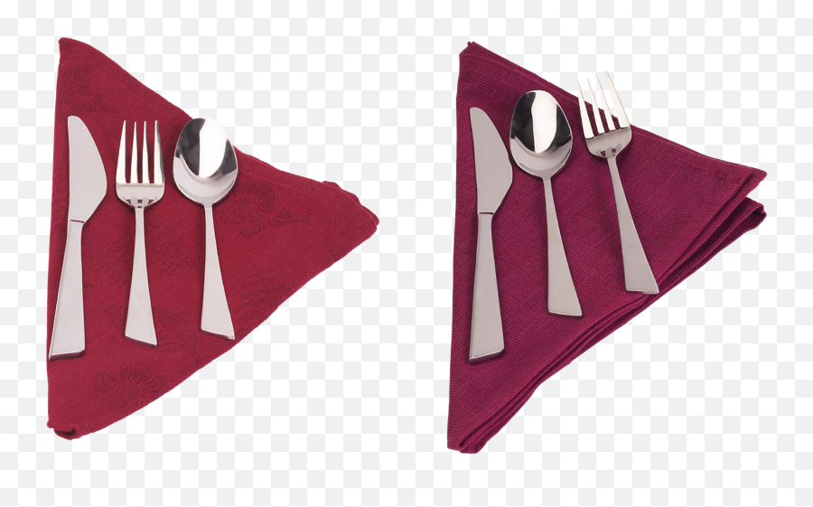 Download Hd Knife Fork And Spoon - Napkin With Silverware Fork In Napkin Png,Spoon And Fork Png