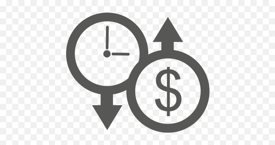 Down Clock Up Dollar Icon - Transparent Png U0026 Svg Vector File Euro,Dollar Icon Png