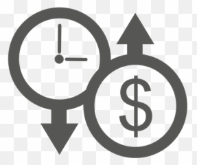 Down Clock Up Dollar Icon - Transparent PNG u0026 SVG vector file Euro