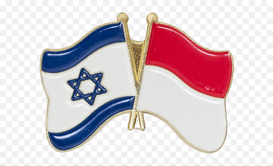 Indonesia - Israel Flags Lapel Pin Pin Banderas De Israel Png,Israel Flag Png