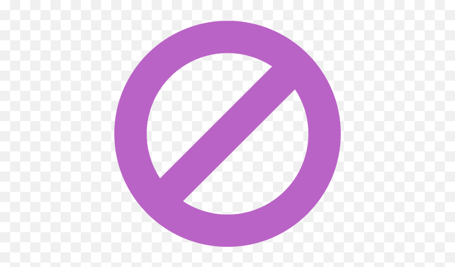 Block Delete Stop Spam Disabled Icon - Bold Purple Png,Spam Png