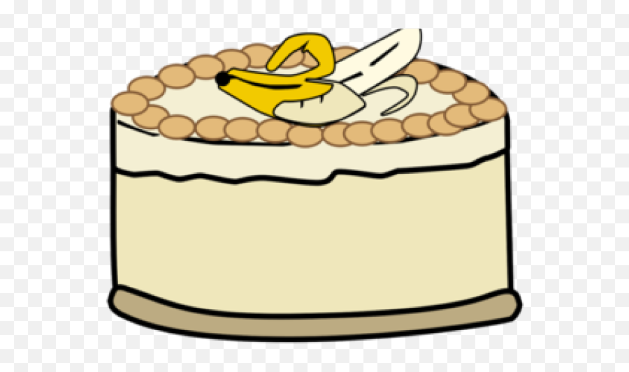 Banana Pudding Clipart Ripe - Banana Cake Cartoon Png Banana Cake Cartoon,Pudding Png