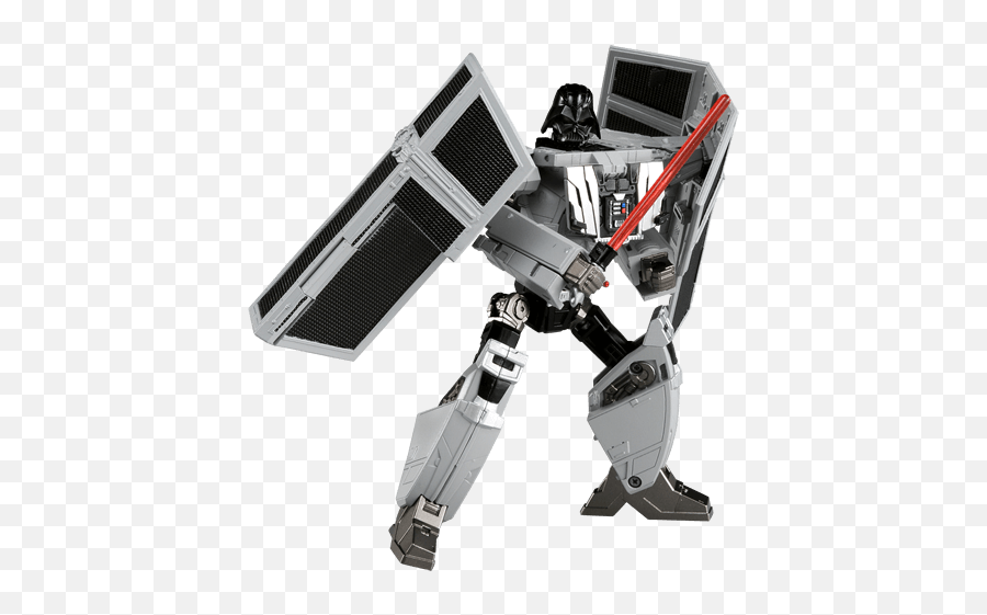 Takara Star Wars Powered By Transformers Darth Vader Tie Advanced Fighter - Star Wars Tie Advanced Png,Tie Fighters Png
