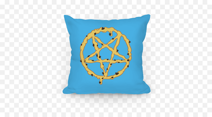 Cookie Dough Pentagram Pillows Lookhuman - Definition Of A Pillow Png,Satanic Pentagram Png