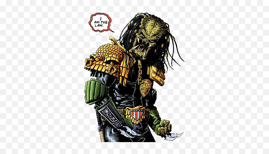 Dredd Vs A Brief History Of Judge Crossovers - Alien Predator Judge Dredd Png,Judge Dredd Logo