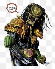 Dredd Vs A Brief History Of Judge Crossovers - Alien Predator Judge Dredd Png,Judge Dredd Logo