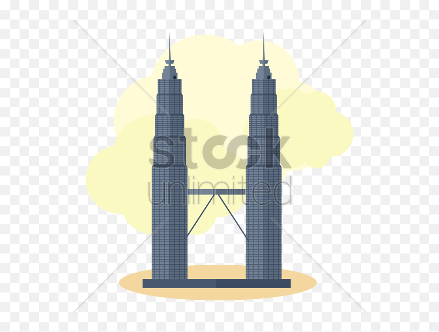 Petronas Twin Towers Illustration - Petronas Twin Towers Drawing Png,Twin Towers Transparent