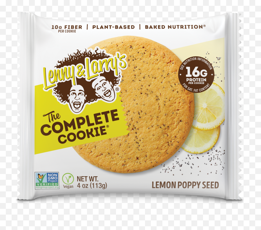 The Complete Cookie Lemon Poppy Seed - Lenny And Larry Cookies Lemon Png,Icon Meals Protein Cookie