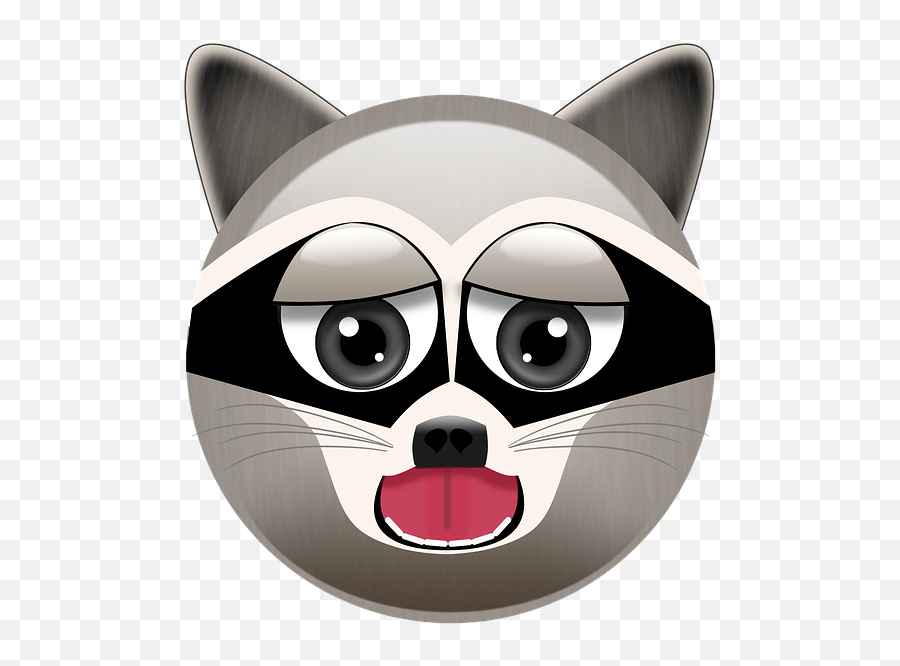 Raccoon Emoji Animal - Dibujos De Emojis De Animales Png,Raccoon Emoji Icon