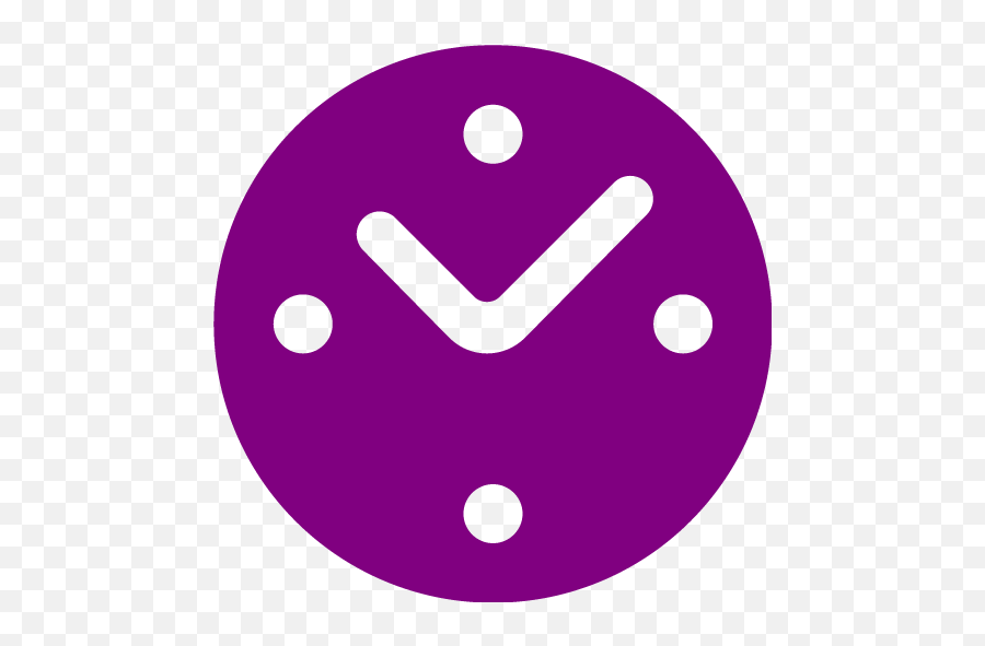 Purple Clock 9 Icon - Clock Icon Purple Png,Clock Icon On Iphone