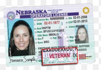 Veterans Designation - Nebraska License png