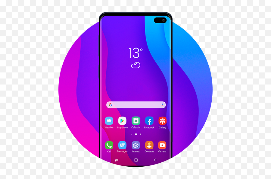 Theme For Samsung S10 Launcher Galaxy - Smartphone Png,App Icon Badges Not Working S10