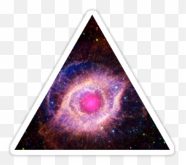Helix Nebula Triangle Fresh Universeu0027 Sticker By - Cats Eye Nebula Hd Png,Nebula Png