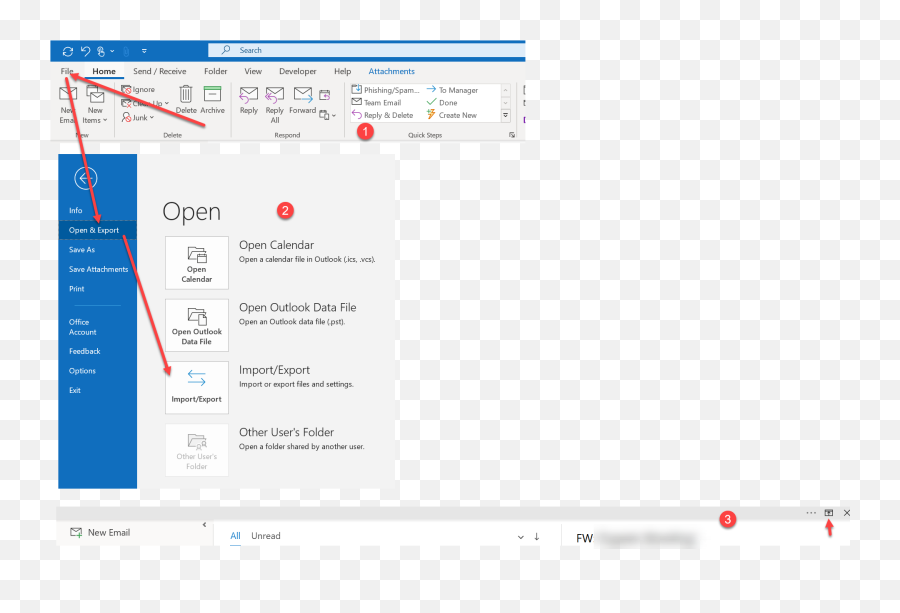 Where Is The Tab - File Tab In Office 365 Outlook Png,File With Tab ...