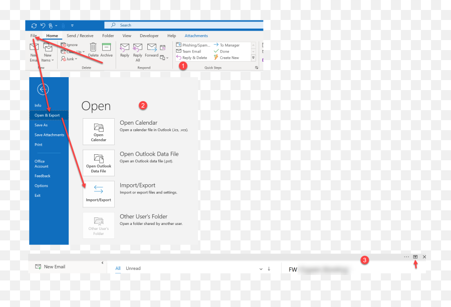 Where Is The Tab File Tab In Office 365 Outlook Png File With Tab