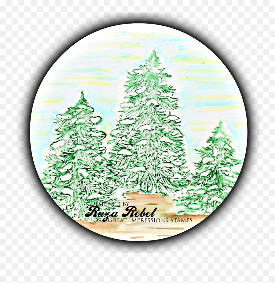 Watercolor Snowy Trees - Colorado Spruce Png,Snowy Trees Png