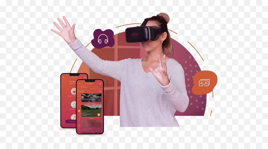 Virtual Reality Exposure Therapy App To Overcome Phobias And - Virtual Reality Headset Png,Virtual Reality Icon Png